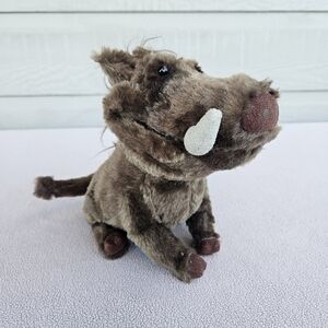 The Lion King Live Movie Talking Pumbaa Plush Stuffed Animal Disney Pumba 2019